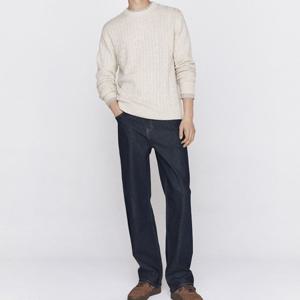 [지오다노] 남자 겨울 기모 스트레이트 루즈핏 데님 594711