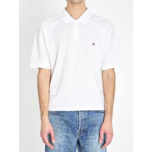 셀린느 트리옹프 자수 피케 폴로 티셔츠 RX0EV2L55 GDJ2