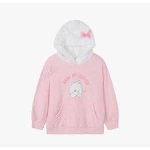 [로엠걸즈(아동)]포근 귀달이 후드 스웨트셔츠 RGMA25T6C
