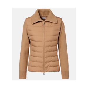 몽클레어 다운 패널 울 카디건 P01127315