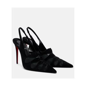 크리스찬루부탱 Circus Max 스웨이드 메쉬 슬링백 펌프스 P01119954