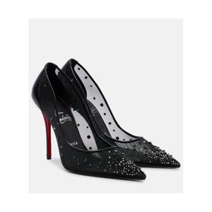 크리스찬루부탱 Miss Z 100 임벨리시드 메쉬 펌프스 P01119946