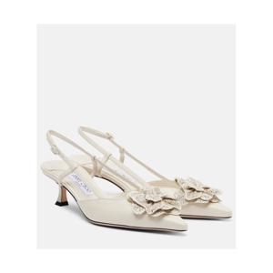 지미추 Mimmi 50 레더 슬링백 펌프스 P01125195