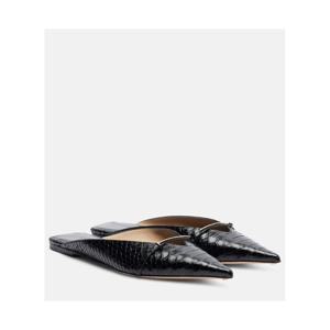 톰포드 T Icon 크로코 이펙트 레더 샌들 P01136025