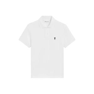 AMI Paris 반소매 하트 자수 폴로 셔츠 E26HPL411760