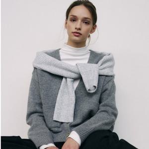 [앤클라인(여성의류)]울 블랜딩 V넥 가디건 9H4KC7590