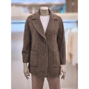 프렐린 세이브존02 잔체크모혼방 카라자켓 RJK234160