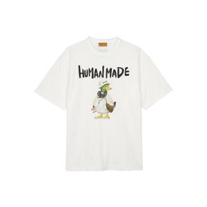 휴먼메이드 남여공용 버킷햇 DUCK 그래픽 티셔츠 화이트 HM29TE014-WH