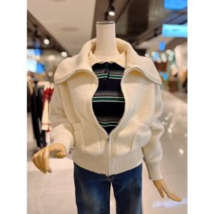 ab.fz 하이넥 숄카라 니트 집업 가디건 (ABXA1HY46A) US