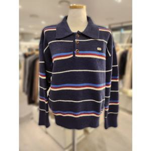 [SOUP]숲 메르시엔숲 카라 스트라이프 니트 (MBALK34)