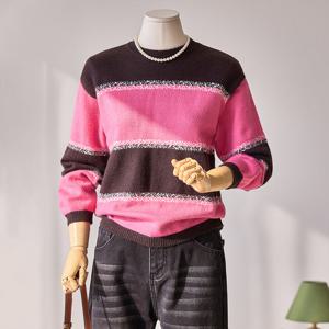 [커스텀에이블] 팝컬러 배색 긴팔니트_T2512KN202D