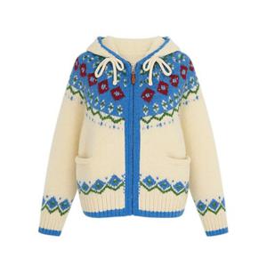 자카드 후드집업 가디건 LC31EZKC619X