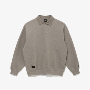 [뉴에라] 블랙라벨 카라드 맨투맨 다크 오트밀 14742005