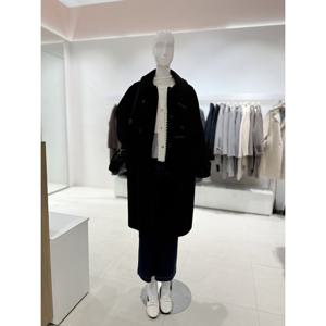 [숲]후드 탈부착  토글단추 모직코트  SBBHC850