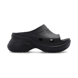 25 FW 발렌시아가 x 크록스 플랫폼 샌들 블랙 677389W1S8E