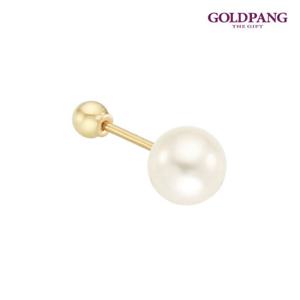 골드팡 14k 진주 피어싱 6mm