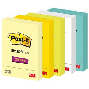 포스트잇 강한점착용노트 656 아쿠아/3M)
