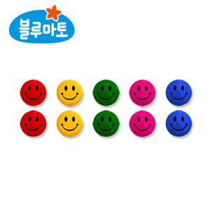 컬러스마일 원형 자석 홀더 마그네틱 홀더 10개입(MGN003) 5세트