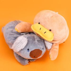 오리 꽥꽥 너구리 코알라 동물 필통  [봉제 캐릭터 파우치]
