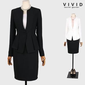 [비비드 시크릿가너][VIVID SG] S~L 동글단추 노카라 정장 자켓