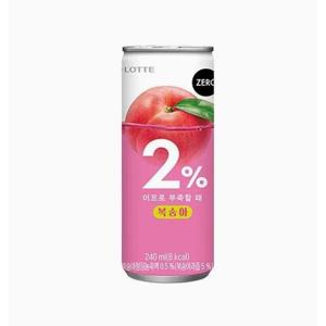 롯데 2%부족할때 제로 복숭아맛  240ml x30 무배