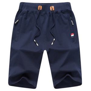 [위즈아이]지퍼 밴딩 트레이닝 5부 반바지 여름 팬츠 WI005PN