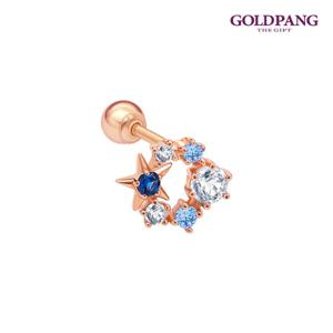 골드팡 14k 아쿠아리스 피어싱