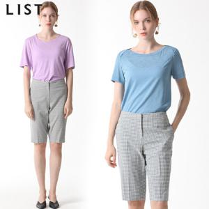 [리스트][리스트(LIST)] 지적인 프레드 체크 하프 팬츠 (택가격1
