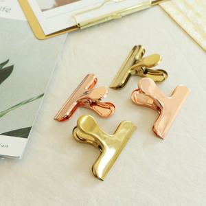 클래식 골드 메탈 빅 바인더 클립 페이퍼 로즈골드 서류 집게