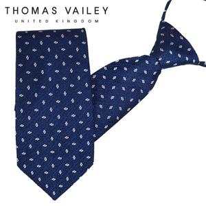 [THOMAS VAILEY] 토마스베일리 자동/지퍼넥타이-티프레이 네이비
