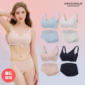 [크로커다일] 인견 에어 스트랩 브라+팬티 2종세트 택1