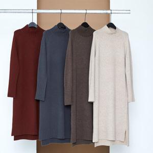 울캐시 롱니트 원피스 ML-AI