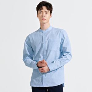 남성 헨리넥 소재변형 셔츠-BARK5411B0D