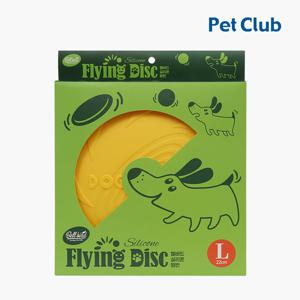 [펫클럽] 벨버드 실리콘 원반 L 옐로