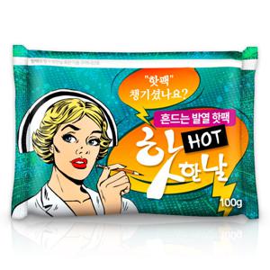 KC 안전인증 핫한날 국산 대용량 흔드는 핫팩 100g 30매