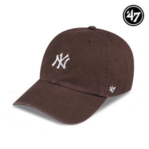 47브랜드 뉴욕 양키스 NY 스몰 로고 MLB 엠엘비 볼캡 야구 모자 브라운 B-BSRNR17GWS-BW