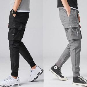 남자 면바지 허리밴딩 팬츠 봄 여름 카고 면바지 2색
