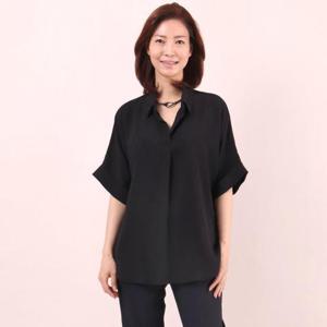 빅사이즈사랑해요 5181L307 롤업루즈블라우스 WW