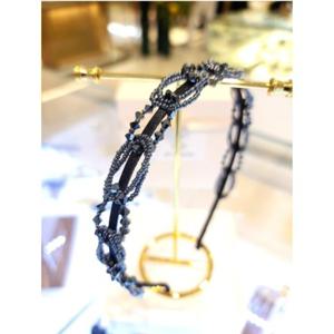 장폴클라리쎄 (JP Clarisse) 크리스탈 체인 헤어밴드  LFHB0198네이비