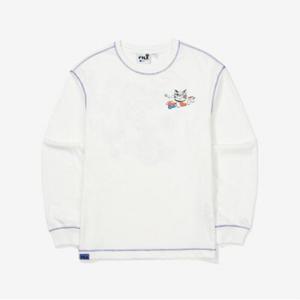 [휠라키즈] 어반 휠라X고주연 그래픽 티셔츠 (FK2RLF3501X_OWH)