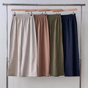 빅사이즈사랑해요 K061L305 와이드핏린넨밴딩팬츠 SS