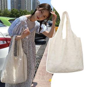 [라일리] Rly 꽃자수 망사 패브릭 숄더백 USG150