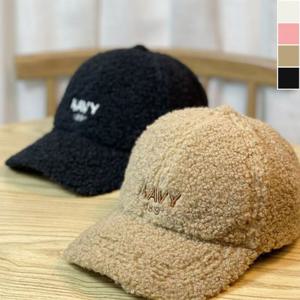 영문자수 뽀글이 볼캡 1P 겨울 보온 데일리 패션 모자