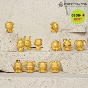 [한국금다이아몬드] 순금 동물 기념품 십이지신 피규어 24K 3g 12종 택1