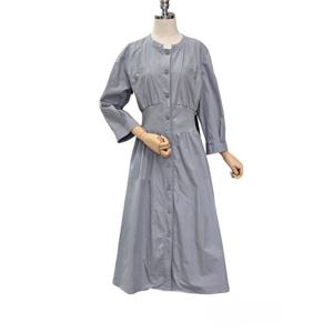 [포커스]허리 통 밴딩 버튼 디테일 원피스 (FS4A7OP0093)