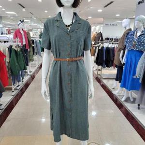 더스토아 DP01 청 밸트 반팔 원피스 T24tchu24n001