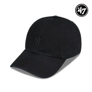 47브랜드 뉴욕 양키스 NY 스몰 로고 MLB 엠엘비 볼캡 야구 모자 올블랙 B-BSRNR17GWS-BKD