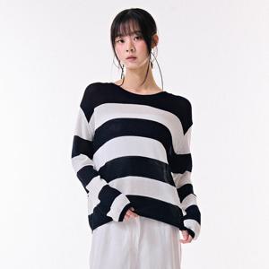 여성 단가라 크롭 긴팔 스웨터-DBRG5675D04