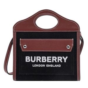 [버버리] 크로스백 테크니컬 코튼 레더 미니 포켓백 8055746