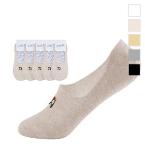 아놀드파마 여성 페이크삭스 실리콘 덧신 양말 5족 AP6011